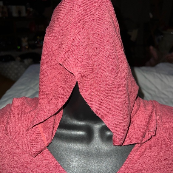 Hyba Hooded Tie Batwing Short Sleeve Sweater - Picture 4 of 10